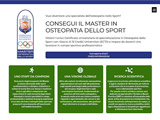 Master in Osteopatia dello Sport